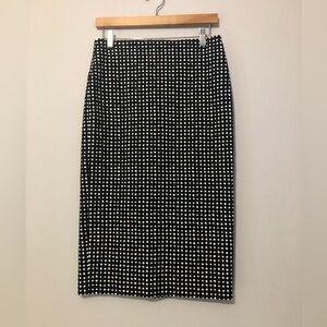 Diane Von Furstenberg Polka Dot Classic Women’s 6 Black and White Polka Skirt